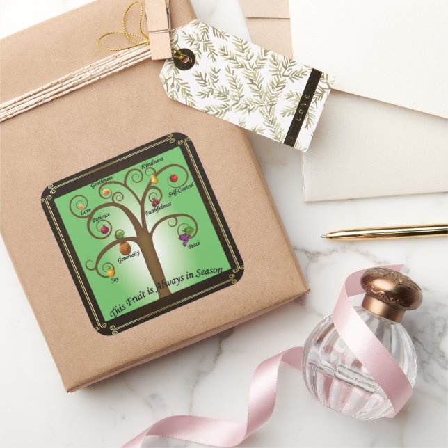 Carré Chrétien Fruit de l'Esprit Sticker (Cadeaux)