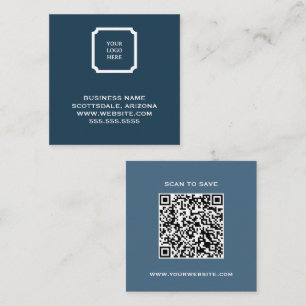 Carré Code QR du Carte de visite de la Marine moderne