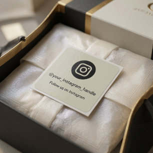 Carré Code QR Sticker Instagram Suivez-nous Personnali