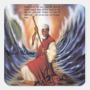 Carré Comme j'étais avec Moses sticker