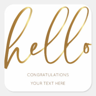 Carré Congratulations Sticker