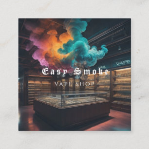 Carré Corolful Smoke Vape Shop Carte de visite