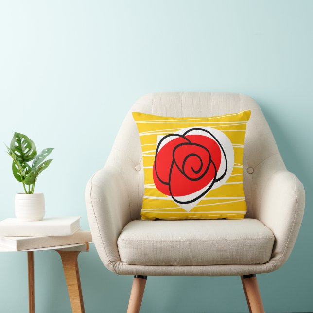 Carré coussin Rose espagnol (Chaise)