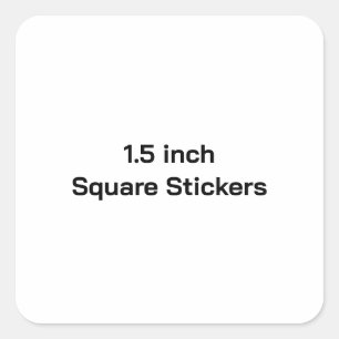 Carré Créez votre propre sticker mat 1,5 pouces