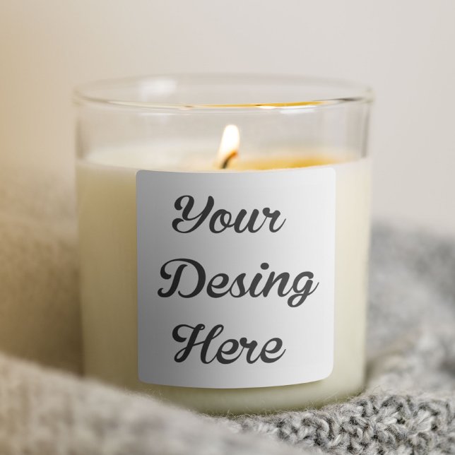 Carré Custom Candle Label Sticker (Créateur téléchargé)