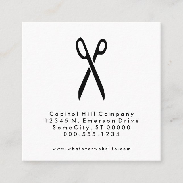 carré de ciseaux de salon de référence (Devant)