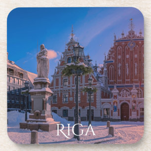 Carré de la Mairie de Riga en Dessous de verre d'h