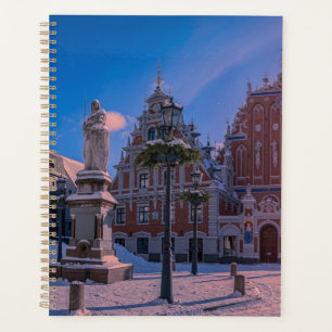 Carré de la mairie de Riga en hiver