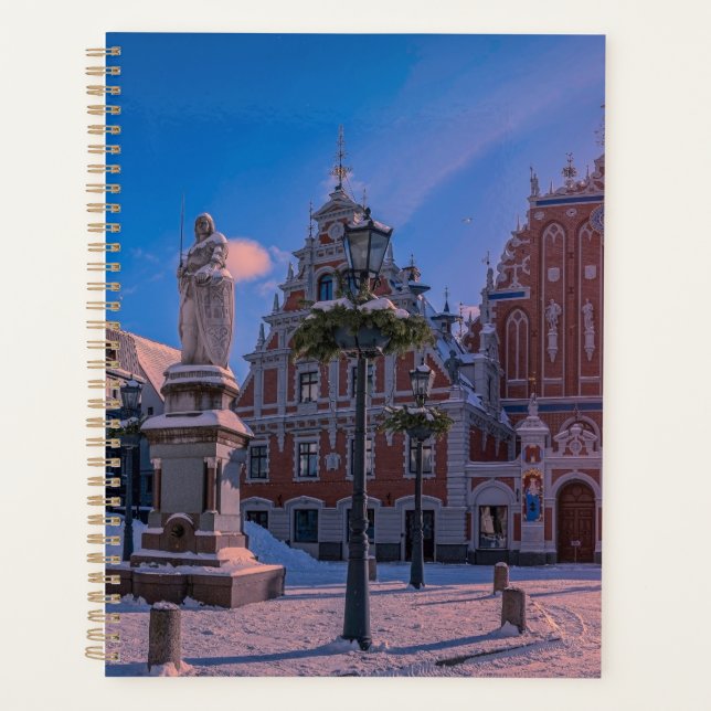 Carré de la mairie de Riga en hiver (Devant)