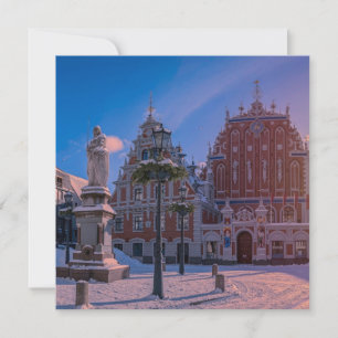 Carré de la mairie de Riga en hiver