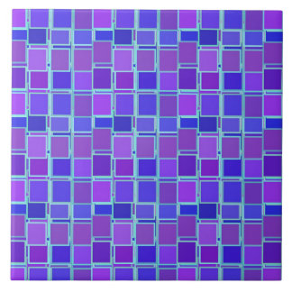 Carré de mosaïque violet Motif de carreaux