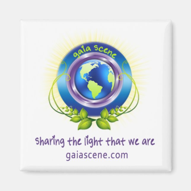 Carré de scène Gaia Refridgerator Magnet Drop Logo (Devant)