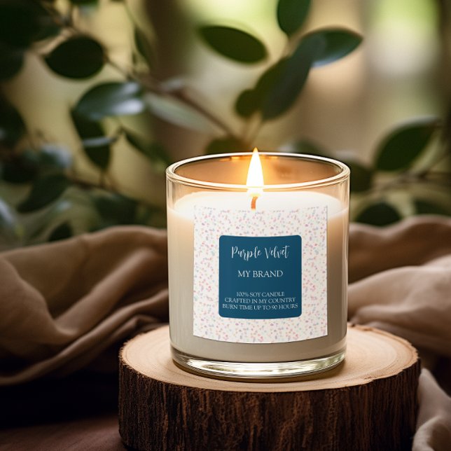 Carré Decorative Candle Label Square Sticker (Créateur téléchargé)