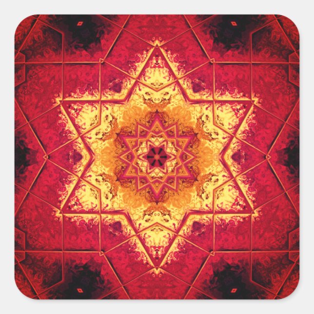 Carré Devil's floor - sticker rond classique motif (Devant)