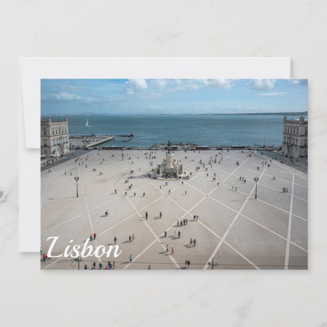 Carré du commerce d'en haut à Lisbonne, Portugal (Devant)