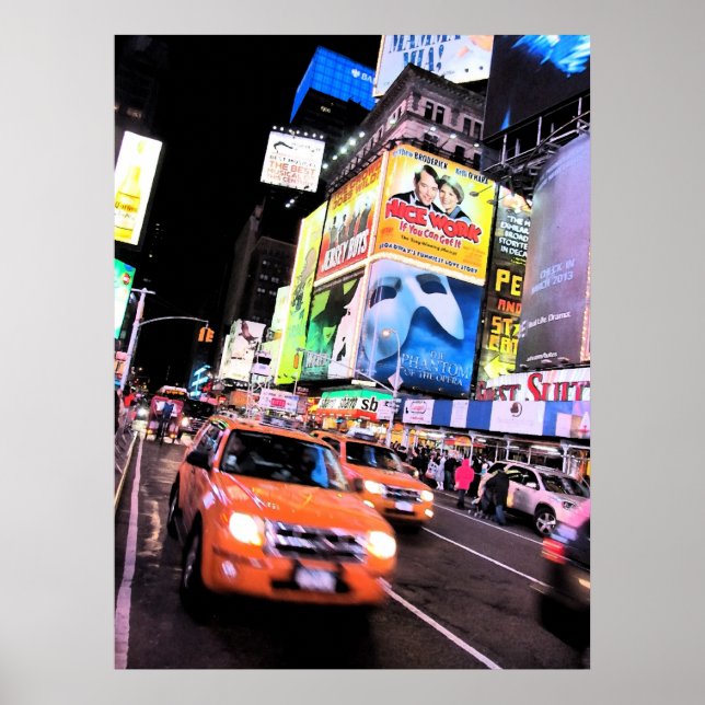 Carré du temps, affiche de New York City (Devant)