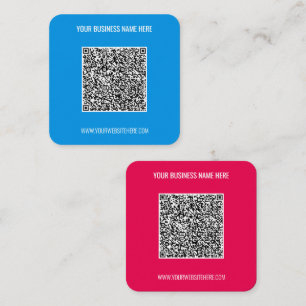 Carré Exemple de Carte de visite de code QR