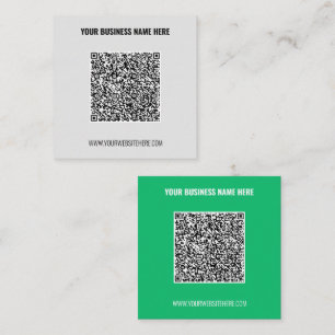 Carré Exemple de Carte de visite de code QR de conceptio
