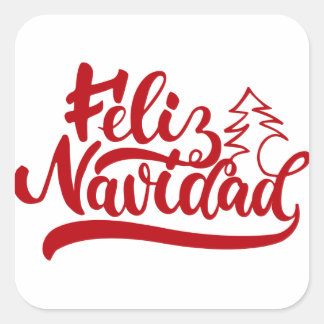 Carré Feliz Navidad Sticker