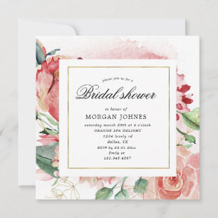 carré Fête des mariées fleurie de minuit