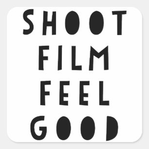 Carré Film de tir Sentiment bon Sticker
