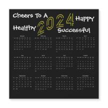 Carré Fun 2024 Family Business Calendar Cadeau