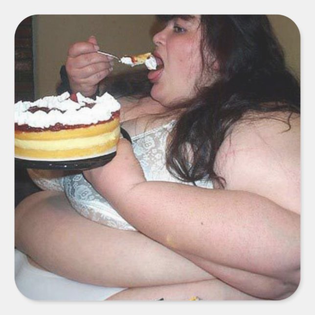 Carré Gras Stupid Slob Brut out Funny Sticker (Devant)