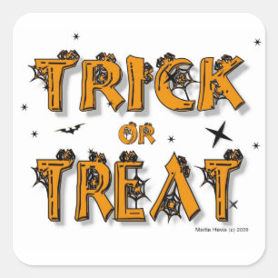 Carré Halloween - Trick or Treat - Sticker