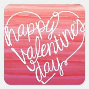 CARRÉ "HEUREUX STICKER VALENTINE"
