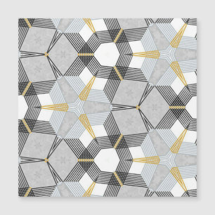 Carré hexagone coloré : kaléidoscope géométrique.