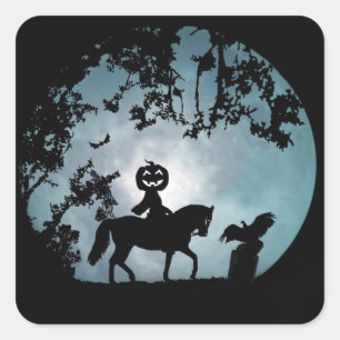 Carré Horseman sans tête avec Sticker à tête Jack-o'-