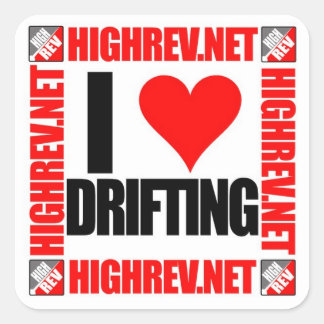 Carré HR I Love Drifting Sticker