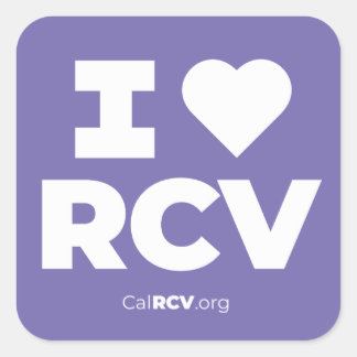 Carré I Love RCV Sticker