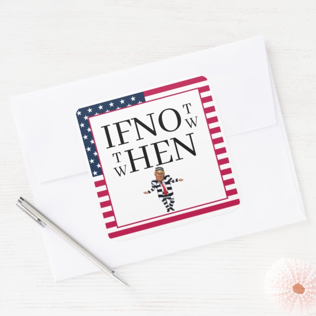 Carré If Not Now Sticker (Enveloppe)