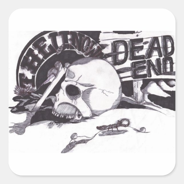 Carré Inconnu - Sticker de fin morte (Devant)
