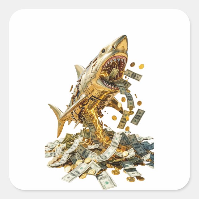 Carré Italian Brainrot Aesthetic Sticker | Tralalero Tra (Devant)