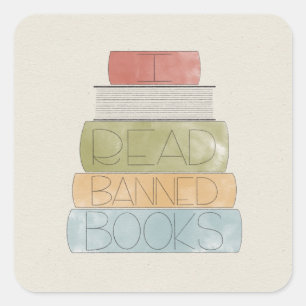 Carré J'Ai Lu Banned Books Sticker