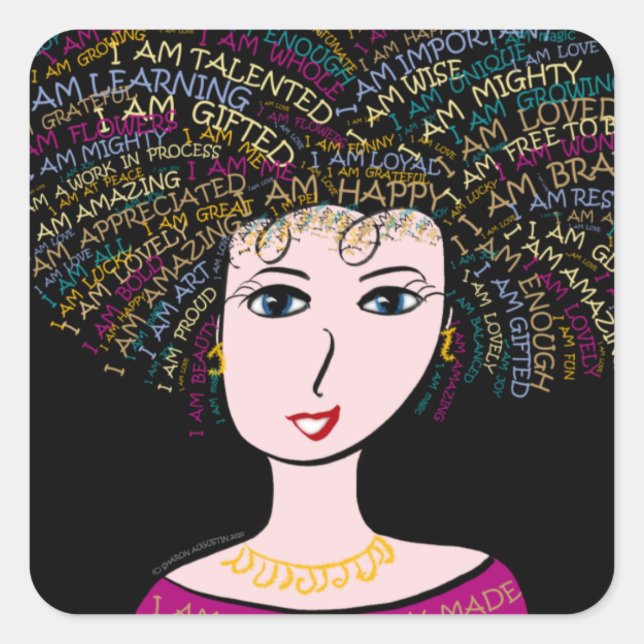 CARRÉ JE SUIS - STICKER (Devant)