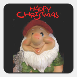 CARRÉ JEUX NOËL DE GNOME STICKER