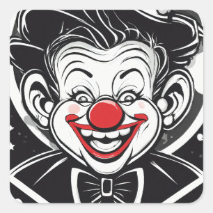 Carré "Joker Jolly : Sticker Hilarious pour Rires Maxima