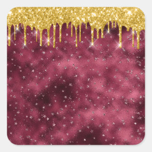 Carré Jordan Candels Burgundy Sticker Parties scintillan