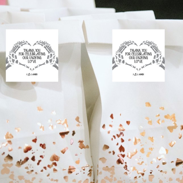 Carré Jusqu'à ce que la mort nous sépare | Sticker Party (Créateur téléchargé)