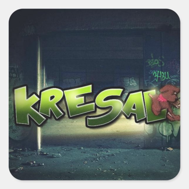 Carré Kresal the Official Mixtape Sticker (Devant)