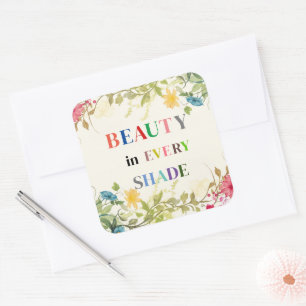 Carré La Beauté Dans Chaque Sticker D'Ombre