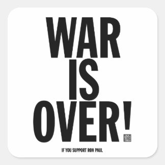 Carré La guerre est sur Sticker Set