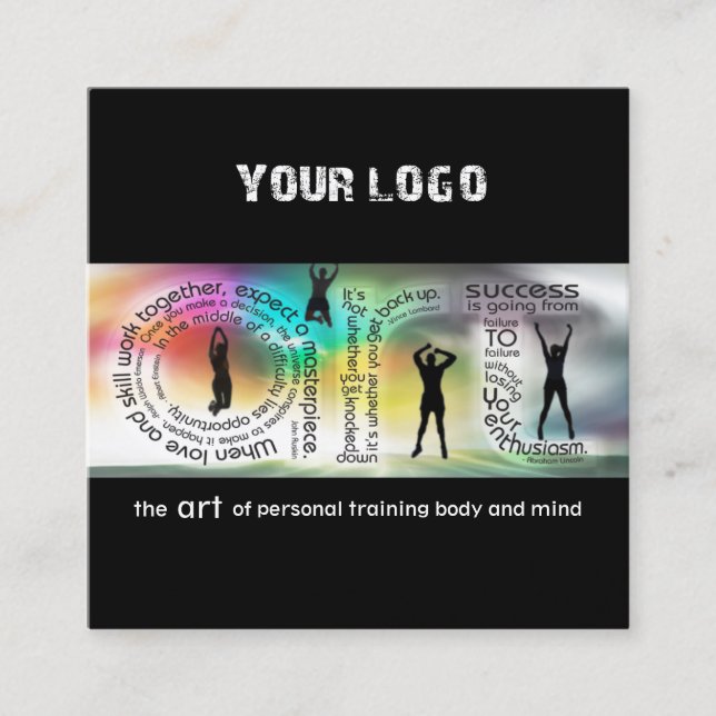 Carré L'art du Carte de visite de l'encadrement (Devant)