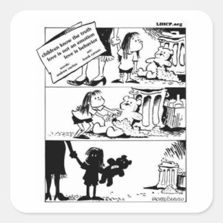 Carré Le Comportement Est Le Sticker De La Vérité