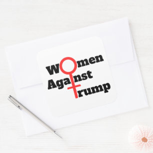 Carré Les femmes contre Trump Sticker