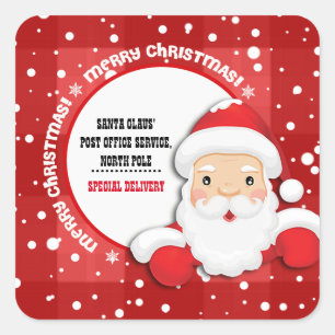 Carré Livraison spéciale du Sticker de Noël du Pôle Nord