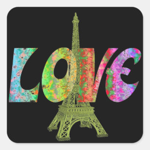 Carré Love Paris Sticker
